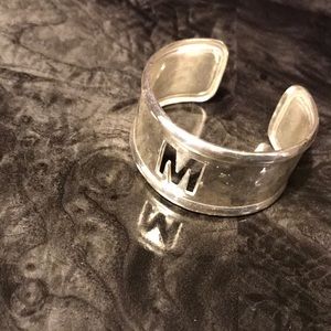 Rustic Cuff “M” bracelet